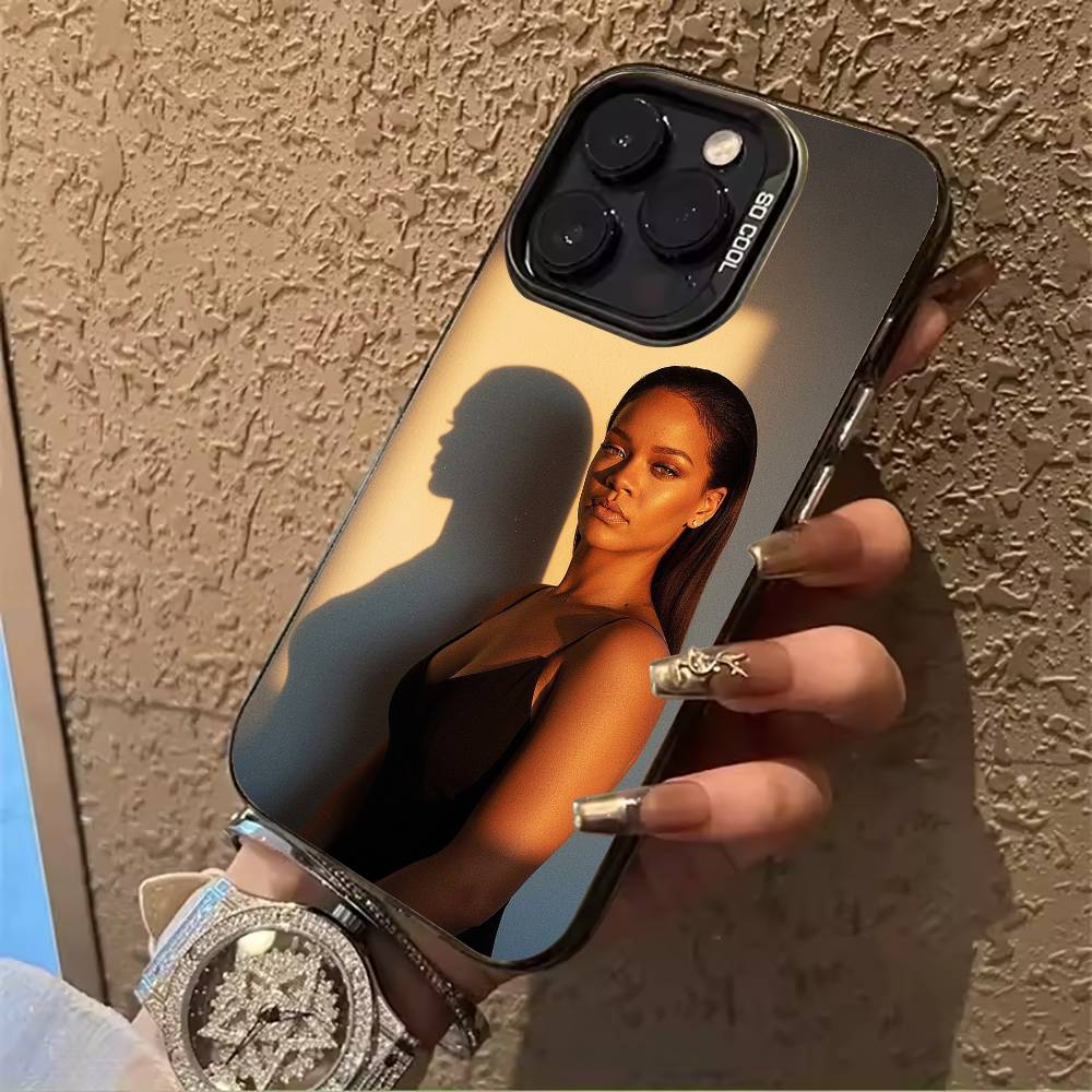 music -legend-Rihanna Phone Case For IPhone17 16 11 12 13 14 15 16 Pro Max Plus Cover Colored Silver Funda Bumber