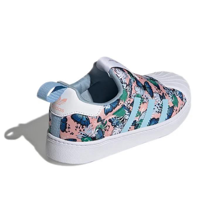 adidas Superstar 360 Little Kid 'Colorful Blossoms' (Unisex) Haze Coral / Clear Sky / Cloud White Kids' Skateboarding Shoes
