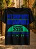 Pet Shop Boys Dreamworld Zomer 2026 Berlijn 11 07 26 Blauw Groen Minimalistisch Concertdatum Typografie Unisex Alle T-shirt