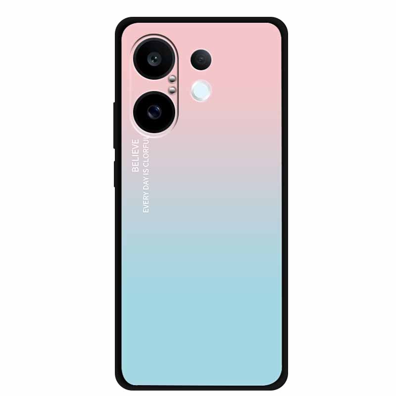 

For Vivo X200 FE Case Colorful Soft Silicone TPU Bumper in Pink Gold Veins Phone Cases Flex TPU Shock Marble Coque Thin Cover VIVO V200 FE