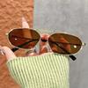 Women's sunglasses, single-beam oval sunglasses, retro sunglasses.