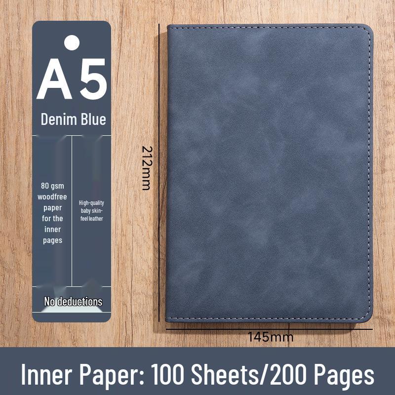 Custom Logo A5 High-End Office Notebook with Premium Cover and Inner Pages