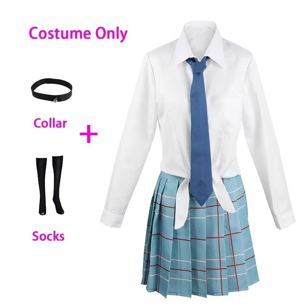 Kitagawa Marin Cosplay Anime My Dress Up Darling Kitagawa Marin Cosplay Costume Dress School Uniform Wig Suit Plus Size Women
