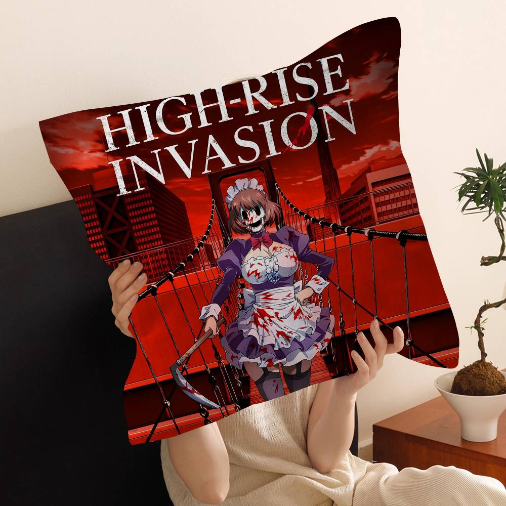 HighRise Invasion Anime Pillow Cover Design Cushion Cover Decor Holiday Decorati 30x30 cm