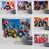 Tapeçaria de Parede My Hero Academia Decoração Kawaii para Quarto Desenhos Animados Anime MHA Pôster de Arte Papel de Parede Mural Tapeçaria Decoração de Quarto de Adolescente