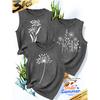 2026New Women's vest3Pieces Dandelion Wildflower Print Simple, Stylish, Casual, Versatile, Comfortable, Soft, Skin-friendly Spring/summer Top S-XXL