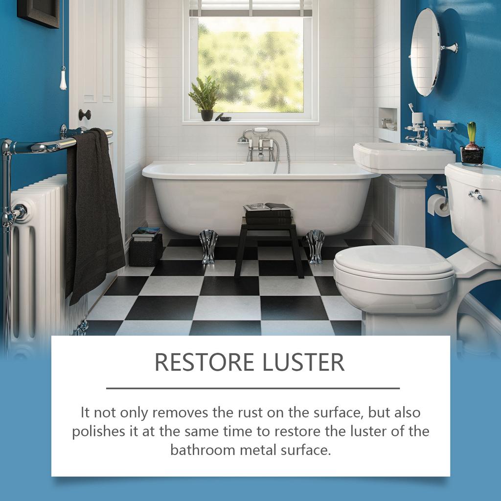 All-in-One Bathroom Cleaner Liquid - Bathtub Shower Glass Toilet Ceramic Tile Cleaner Rust Decontamination Toilet Descaling