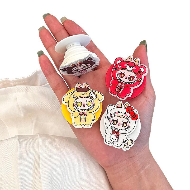 Foldable Cartoon Doll Phone Holder for Apple, Huawei, Xiaomi