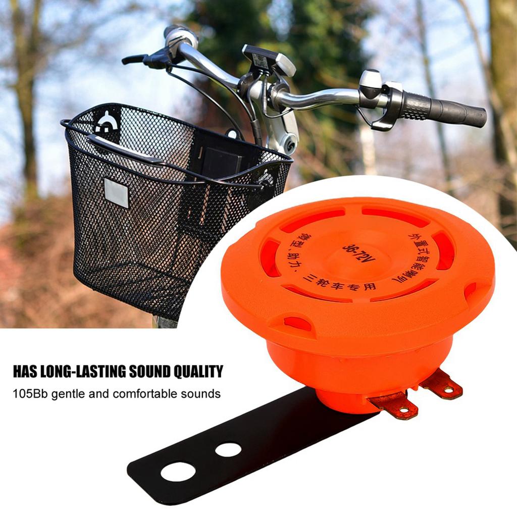 PVC Waterproof Energy Saving Electric Bike Ring Bell Horn Handlebar Bicycle Alarm Loud Sound