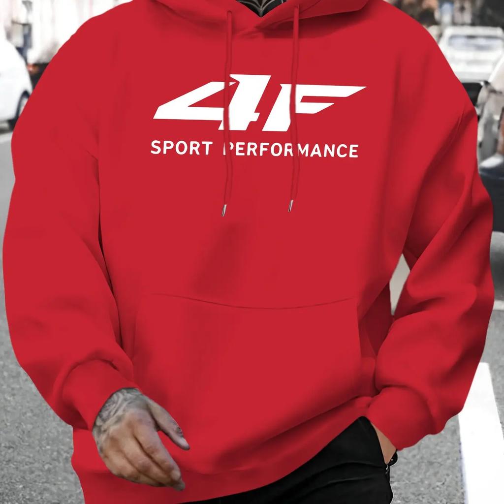 2025 Y2K Men's Oversized Hoodie 4F Printed Warm Pullover Unisex Street Fashion Sweatshirt