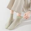 Female Summer Thin Pure Color Breathable Leisure All Match Short Tube Sock
