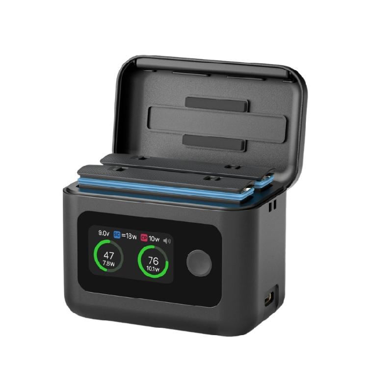 

2 Slot Battery Rapid Charging Station For 360 X5 LCD Display Multiple Function Mode And PC Durability Construction 1