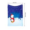 Tuniu Cute Penguin Throw Blanket for Winter Sofa Bed Room Decor Gift Idea Soft Warm Fleece Blanket