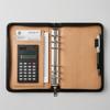 PU Leather Portfolio Binder Cover 6-Ring Business Notebook Loose Leaf Notebook  Conference Use
