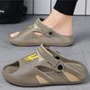 Summer Men's EVA Dual-purpose Slippers Platform Open Toe Sandals Home Leisure Slides for Couple Men's Outdoor Beach Sandals 2025