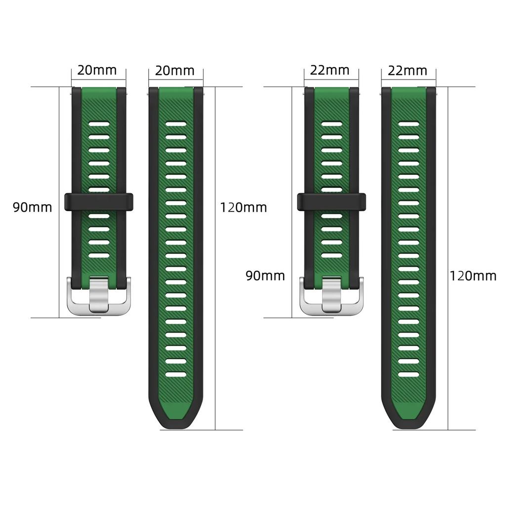 20 22mm Per Garmin Forerunner 165 music Cinturino Corsa Forerunner168 Silicone Braccialetto Originale Per Garmin Forerunner Venu 2 Cinturino