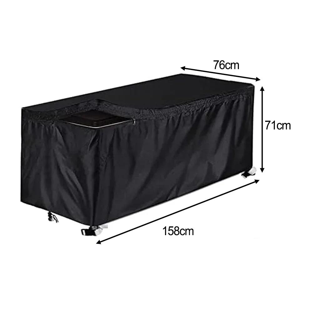 210D Waterproof Garden Storage Box Cover For Outdoor Furniture Rectangle Black Outdoor High Quality Furniture Covers
