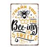 Bee Series Metal Tin Sign Wall Decor 20x30cm