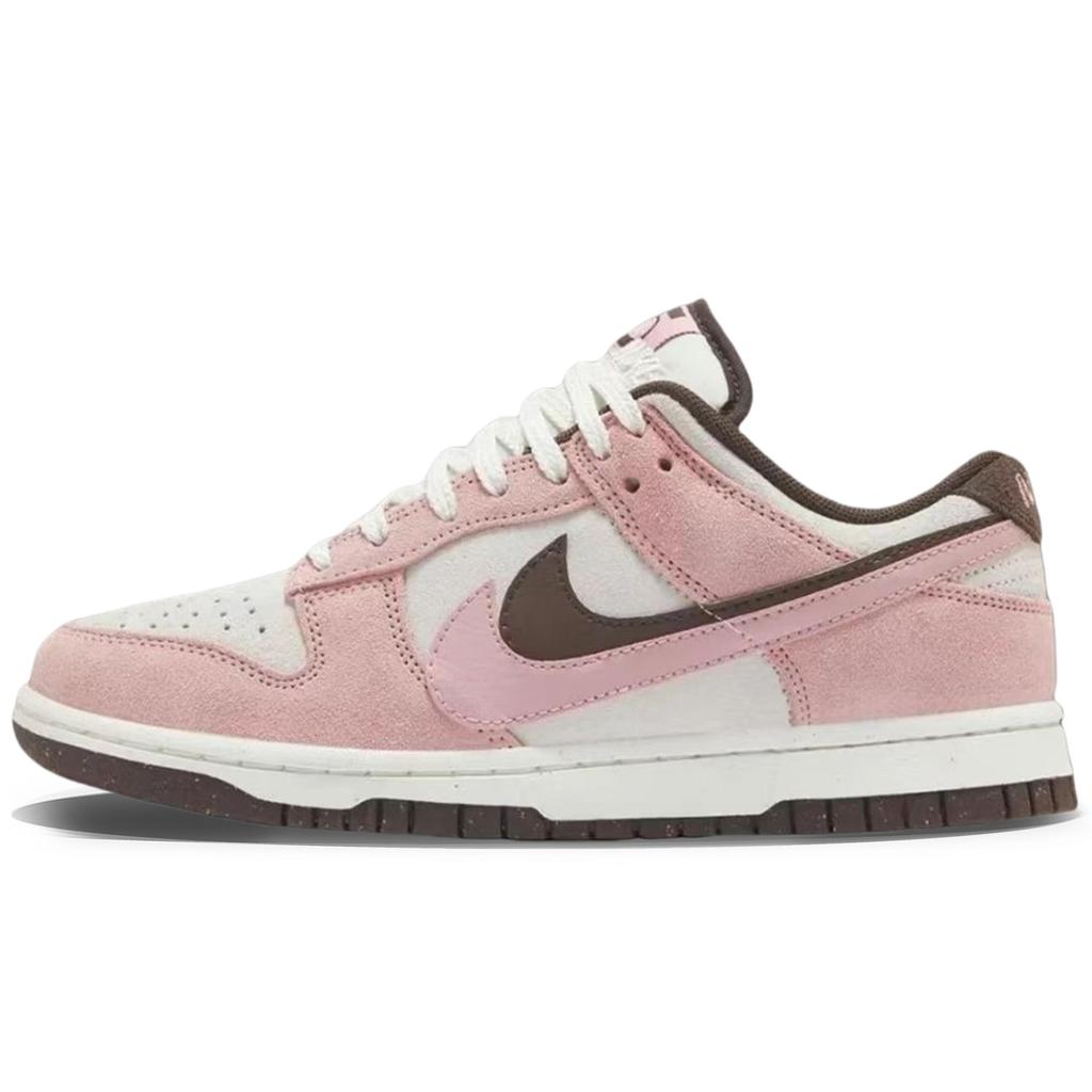 Nike Dunk Slip Resistant Abrasion Resistant Low top Skateboard Shoes Women's Pink HV1799-161(Team501BOX)