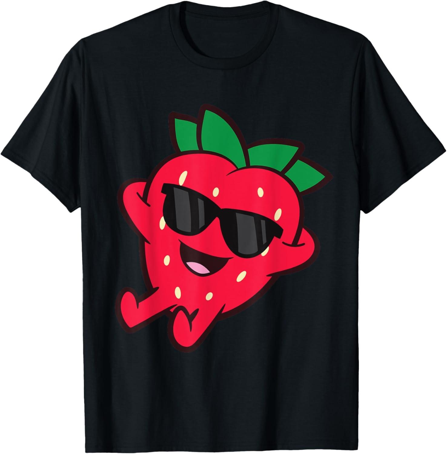 Strawberry Relaxing Love Strawberries T-Shirt XL