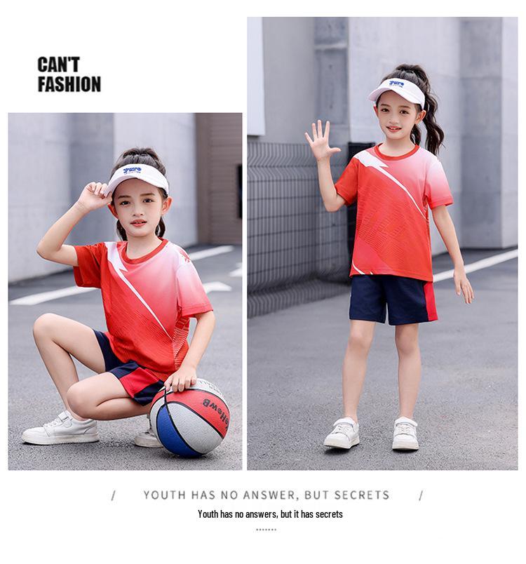 Unisex Badminton & Table Tennis Summer Sports Set - Short Sleeve Jersey & Competition Training Uniform