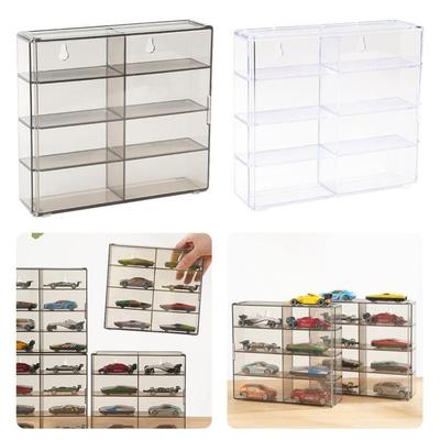 Meuble Acrylique 1:64 boîtes de rangement empilables pour présentoir de voitures Hotwheels