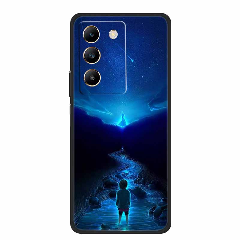 Phone Case For Vivo V30 Lite 4G Back Cover Case Shockproof Black Silicone Soft Funda For Vivo V30 Lite Case 6.67" V 30 Lite Capa