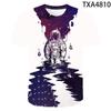 2020 Casual 3D T Shirt Men Women Children Space Astronaut Planet Explore Digital Print Cosmonaut T-shirt Cool Boy Girl Tops Tees