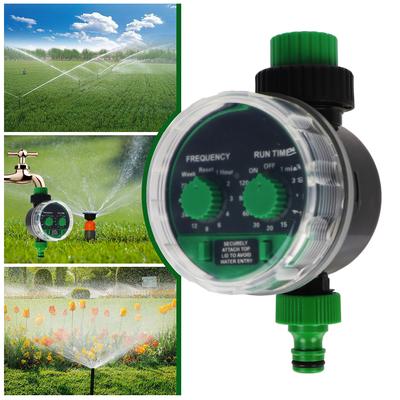 Ball Valve Drip Irrigation System Battery Operated Garden Automatic Irrigation Controller Electronic Water Timer 21025 Two Dial