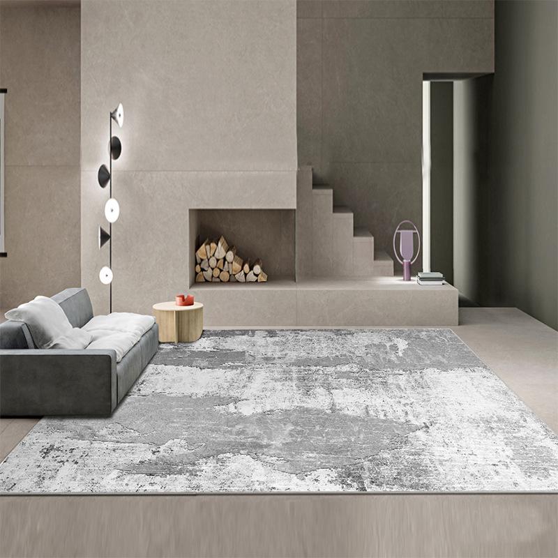 Nordic Light Luxury Imitation Cashmere Living Room Carpet | Non-Slip Floor Mat