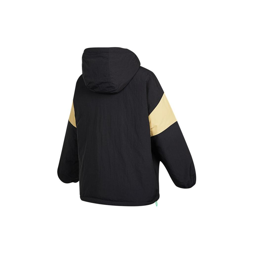 Adidas Originals Color Block Warm Multi Pocket Sports Hooded Down Jacket Women Jacket Black H64176
