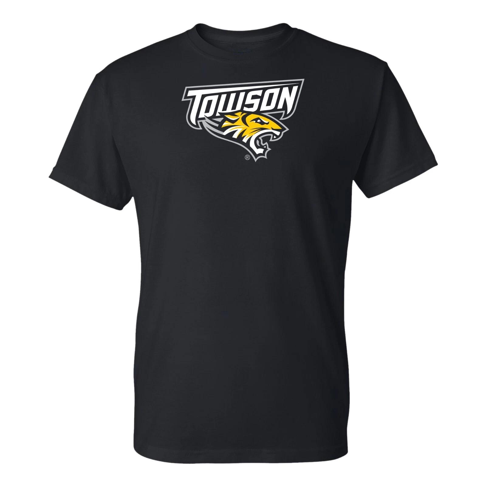 Towson Tigers Primary Logo T-Shirt - Black 4XL