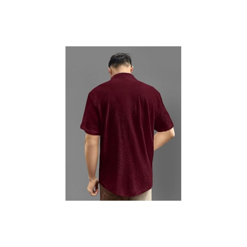 Pinkmint Men' Solid Classic Fit Shirt Description Suitable For Themed Parties, Movie Nights, Or