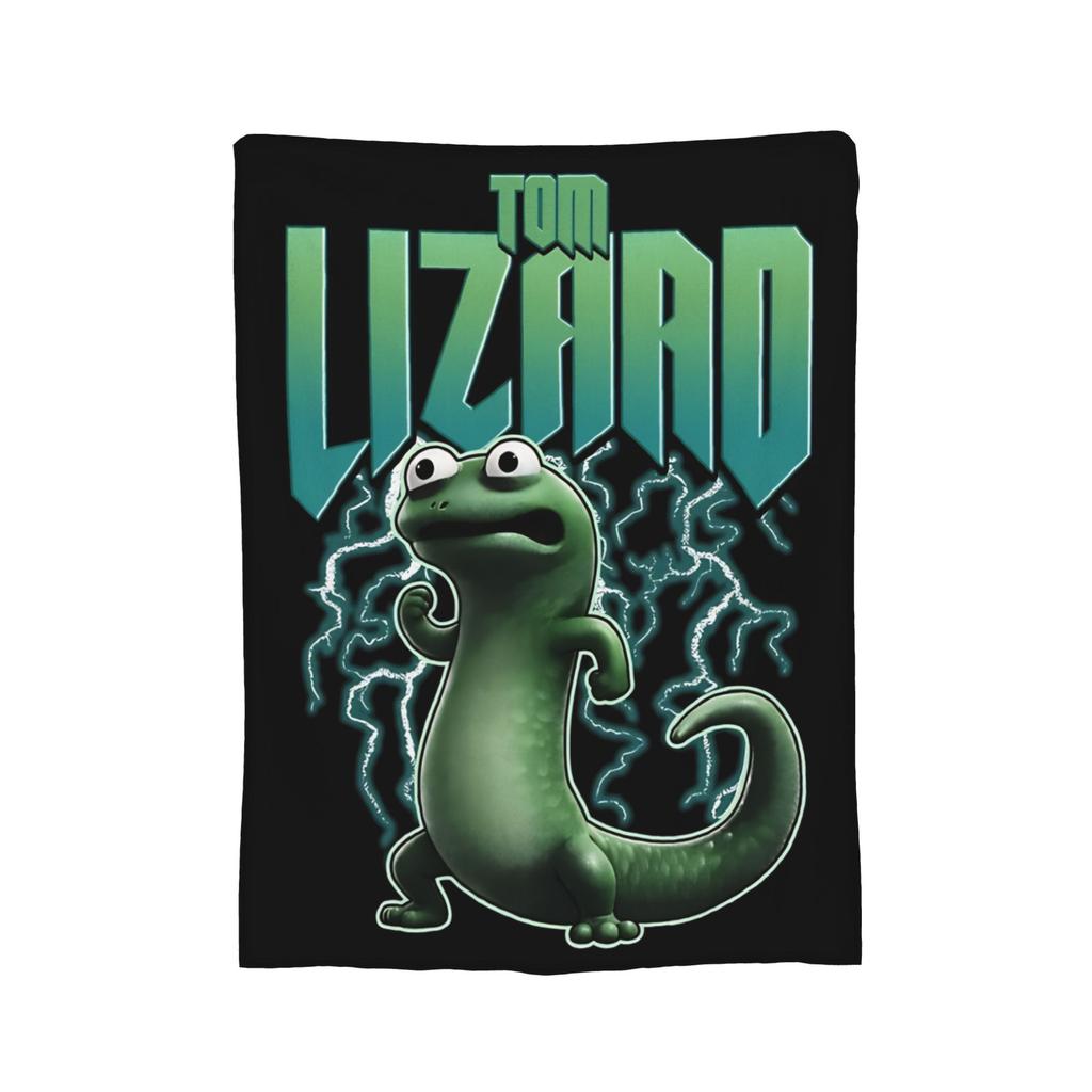 Hoppers Cute Tom Lizard Retro Blankets Flannel Throw Blankets Bedroom Sofa Decoration Ultra-Soft Warm Bedsprea ,