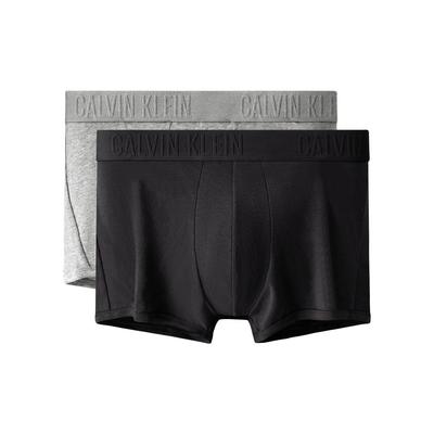 Jacquard Waistband Solid Cotton Anti-Chafing Boxer Briefs 2-Pack Men Underwear NP2049O-UJH