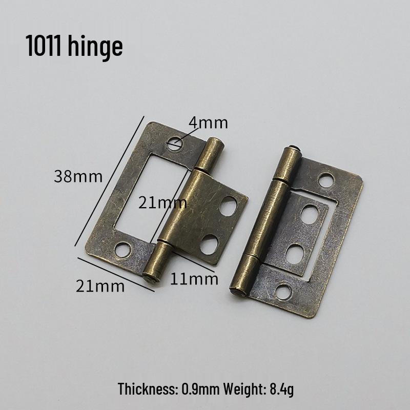 Flat Crown Hinges in Gold, Silver, Antique Bronze - Available in 1.5, 2, 3, & 4-inch Sizes