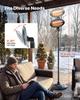 VEVOR Infrared Heater 2000W Electric Space Heater Pull-Chain Control Black, 3 Heat Settings, Premium Cold-Rolled Steel, Adjustable Height