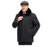 Fleece-Lined Cotton Jacket for Middle-Aged to Elderly Men: Winter Coat for 60, 70, and 80-Year-Olds.
