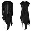 Men's Zipper Asymmetrical Hoodie Jacket Coat Retro Punk Style Party Outwear