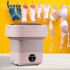 Mini 6.5L Foldable Washing Machine Baby Clothes Socks Underwear Panties Washer Spin Dry 3 Models for Travel RV Self-Drive Camp