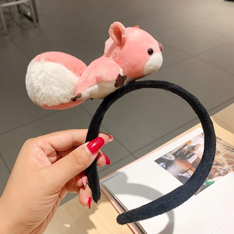 

Макияж Плюшевый Ободок с Головой Белки Ободок для Волос с Белкой для Детской Вечеринки Аксессуар для Волос