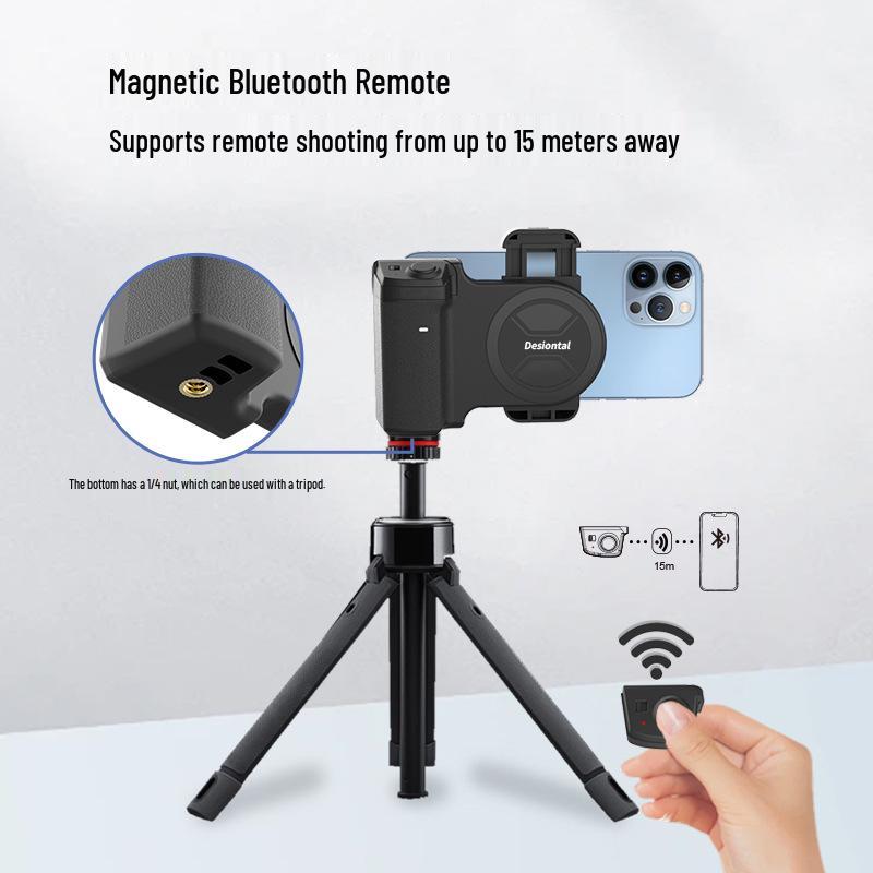 Multi-functional Bluetooth Remote Control Phone Stabilizer & Tripod for Vlogging
