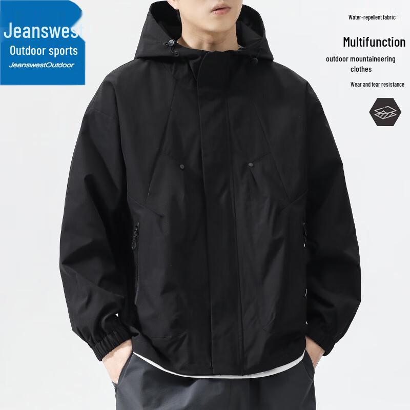 

Jeanswest Men s Outdoor Waterproof Hooded Jacket 4XL
