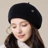 JIUMU Women's Pure Wool Beret Hat