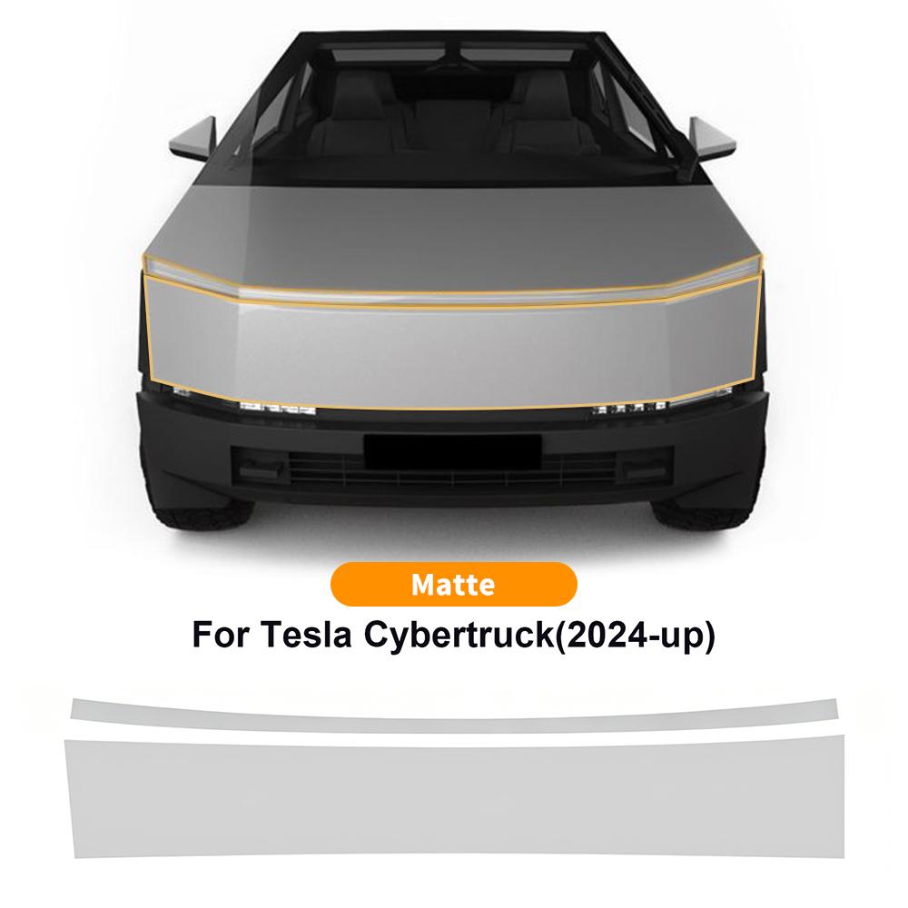 TPU Car Headlight Protective Film For Tesla Cybertruck 2024 2025 2026 Transport & Smoke Anti-Scratch Auto External Accessories.