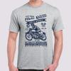 Moto Racer Speedway Retro Style Printed T-Shirt Size S - 5XL