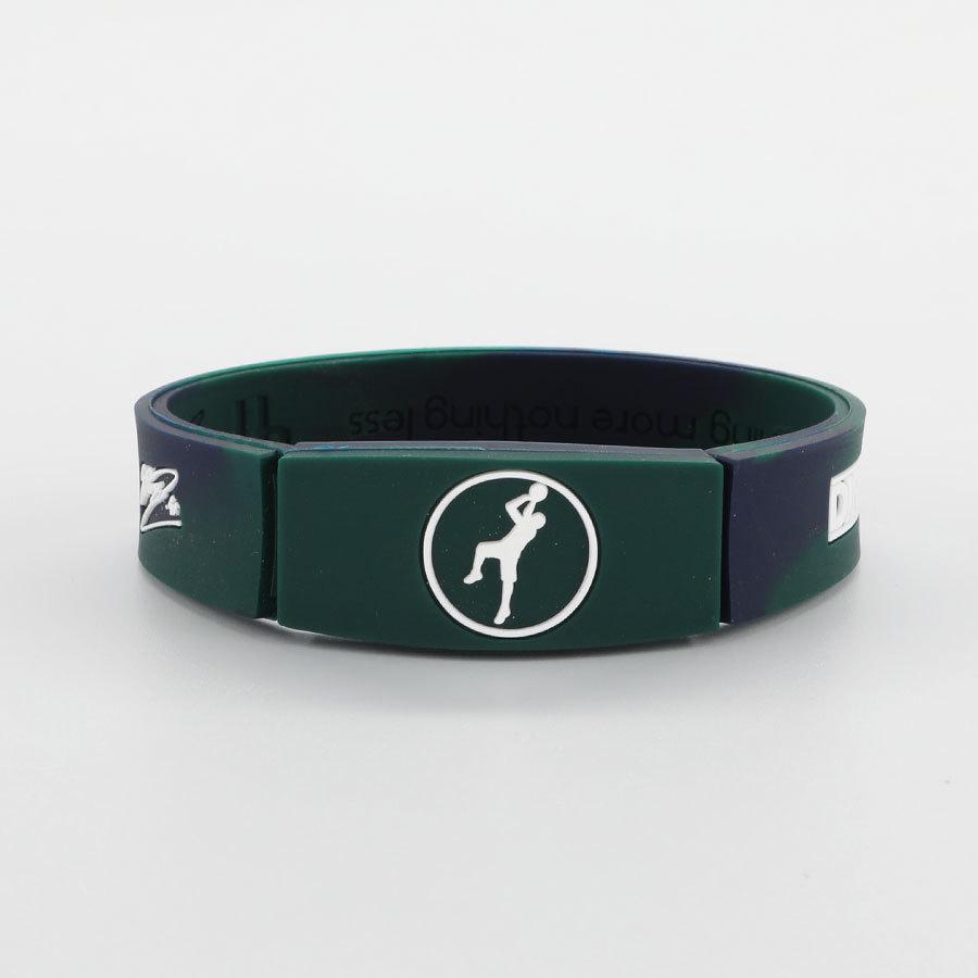NBA Luminous Silicone Bracelet: Curry, Durant, James, Irving Edition, 20cm Snap Closure.