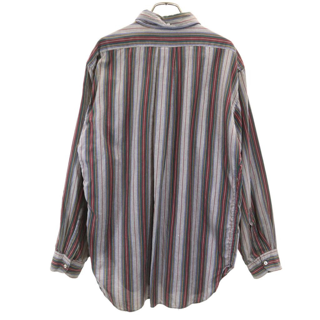 THE SOFT TOUCH SHIRT 60s Vintage Striped Pattern Long Sleeve Button Down Shirt Men's Used