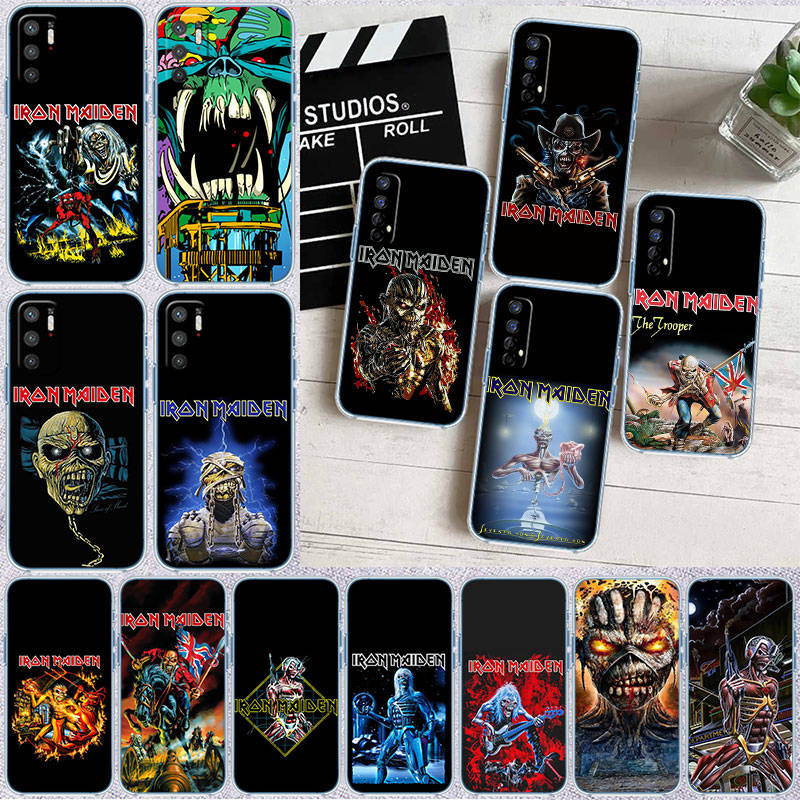 JO32 Iron M-Rock Maiden Phone Case for Motorola E22S E7 G6 G7 G8 G9 Plus Power Play G10 G20 G04 E30 E40 E22 E20 E13 G22 G23 G Stylus Play