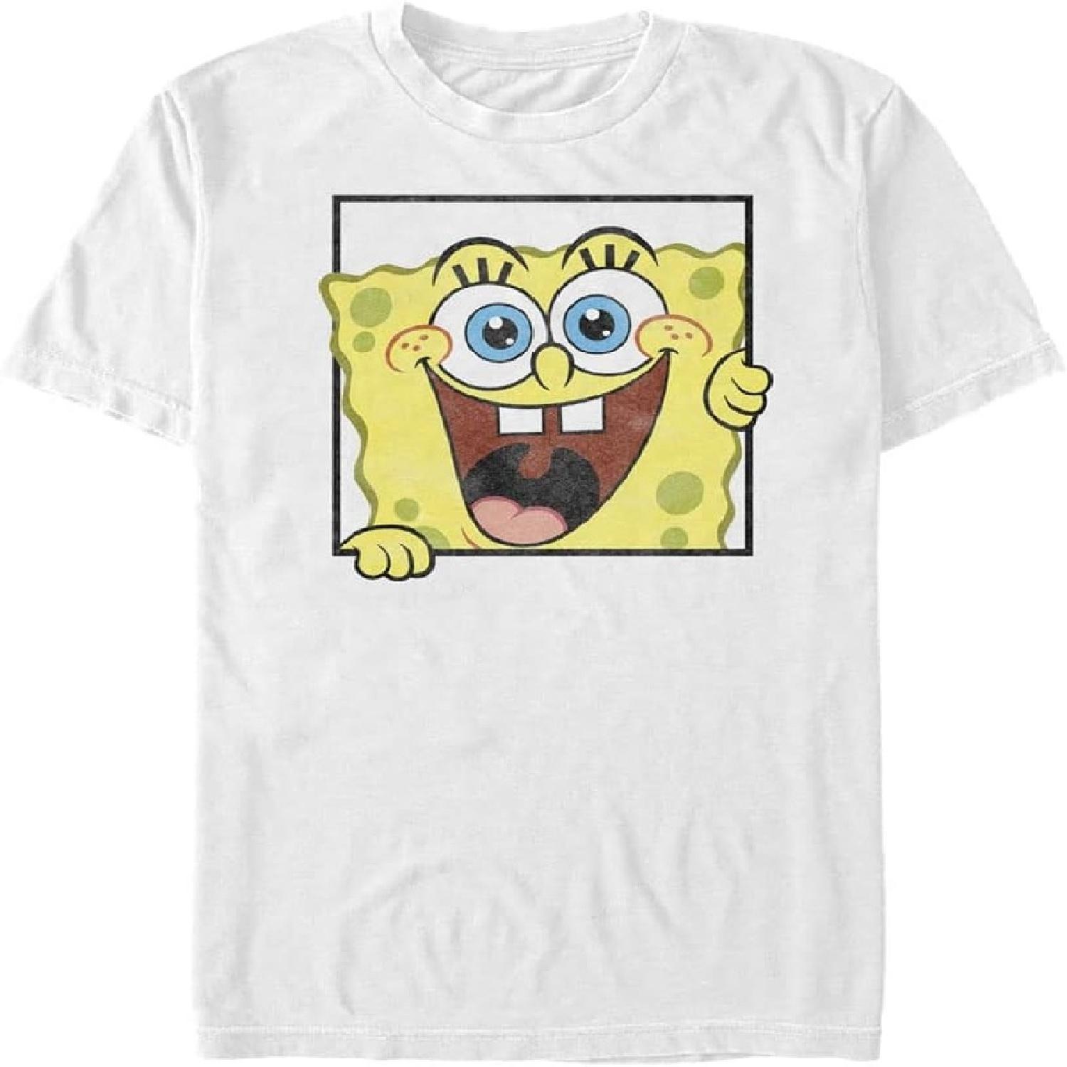 

Nickelodeon Big & Tall Spongebob Squarepants Peek a Bob Men s Tops Short Sleeve Tee Shirt XXXXXL